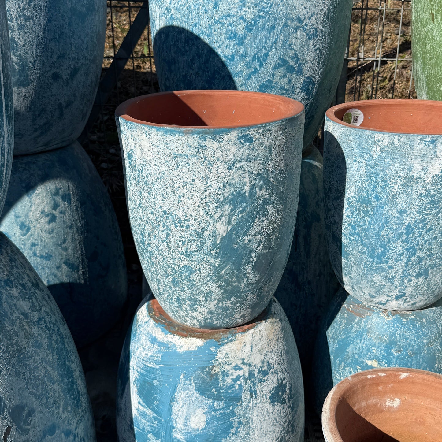 Small Rough Faded Light Blue