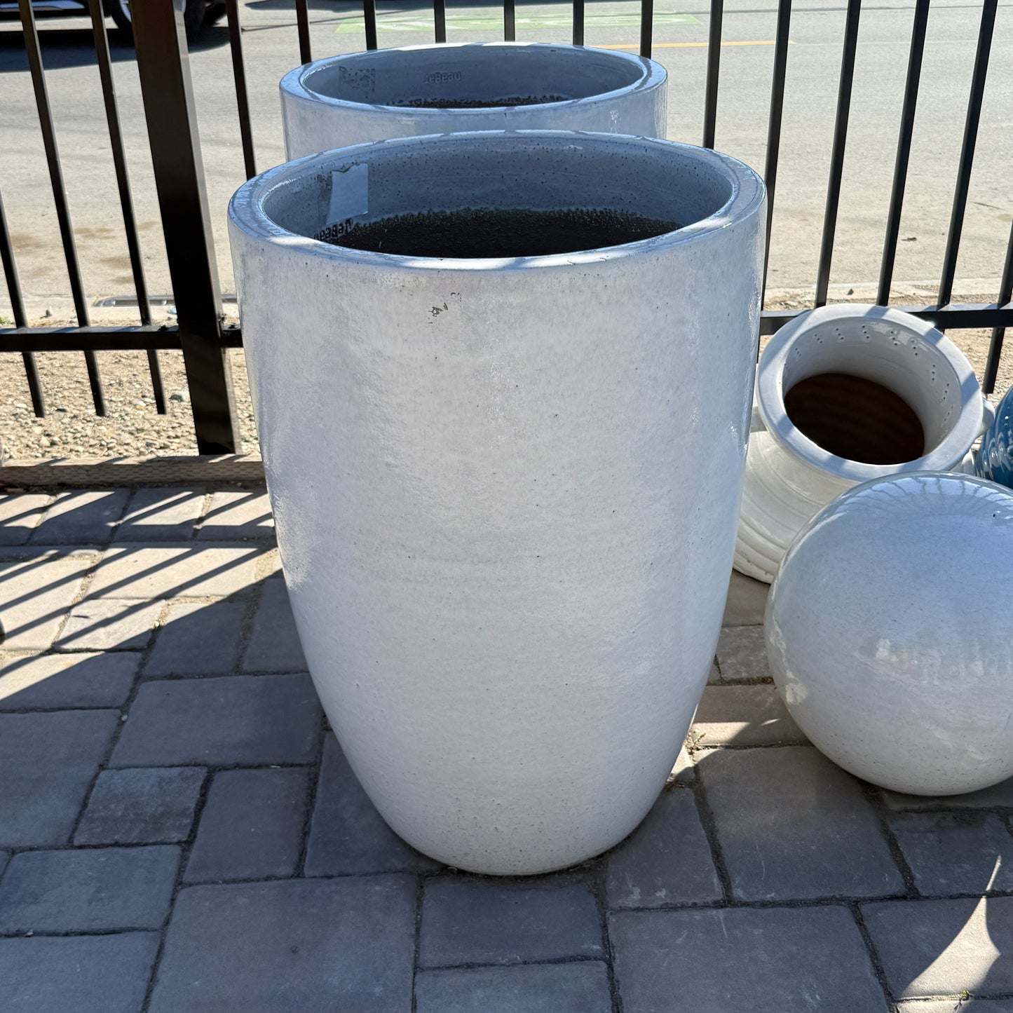 Large Glossy White