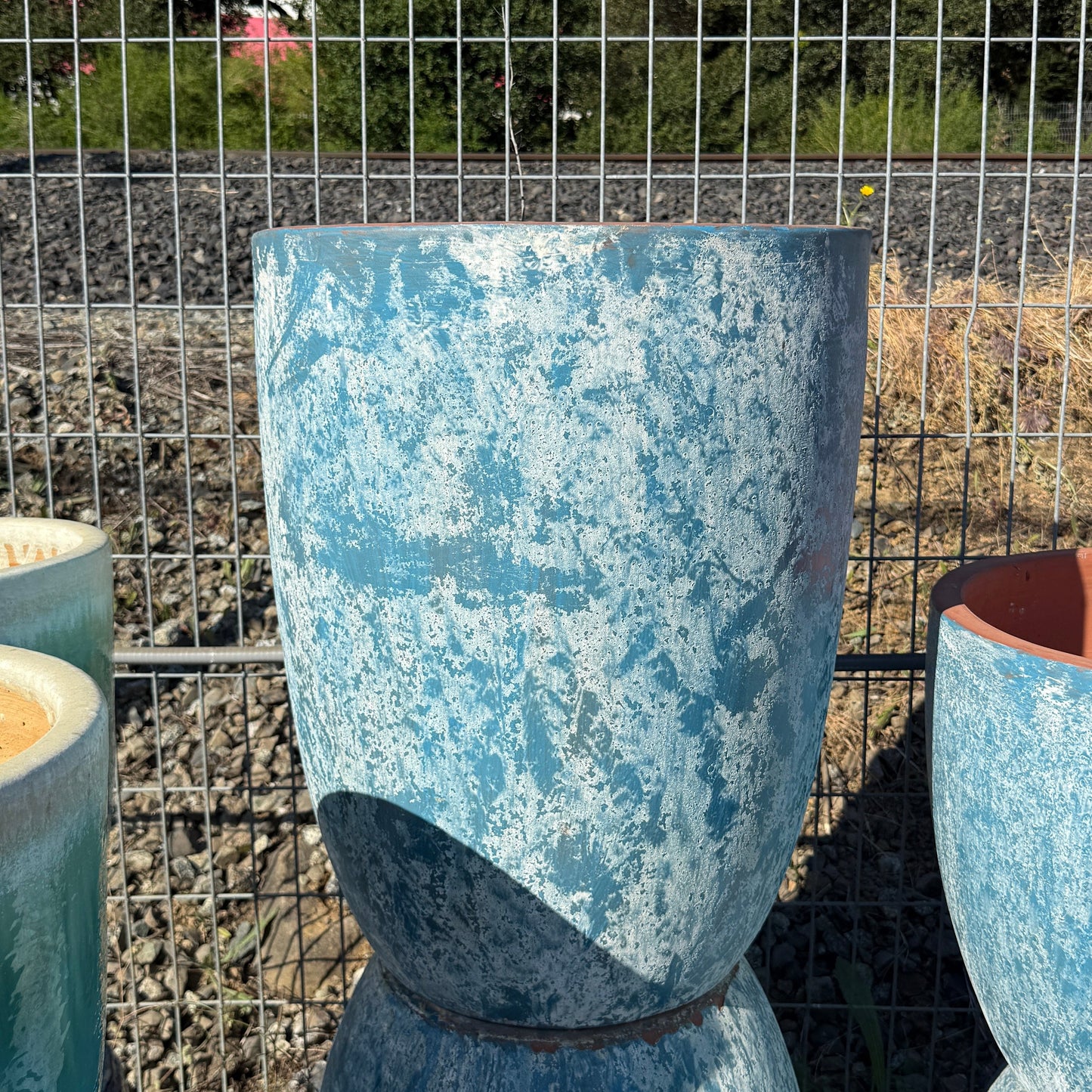 Large Rough Faded Light Blue