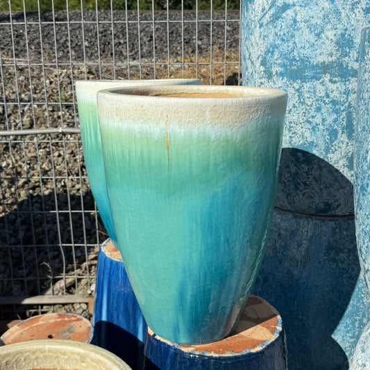 Medium Smooth Faded Turqoise Blue