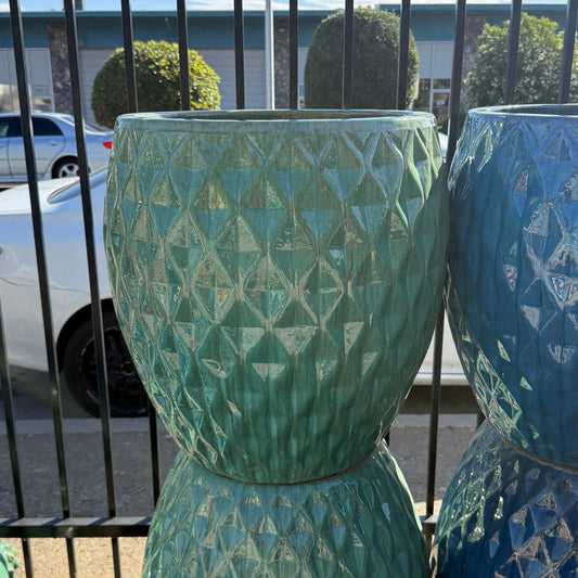 Large Glossy Matcha Green Pattern