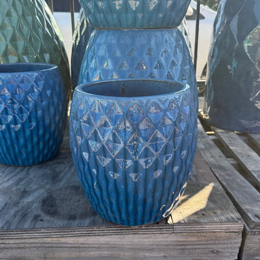 Small Glossy Azul Blue Pattern