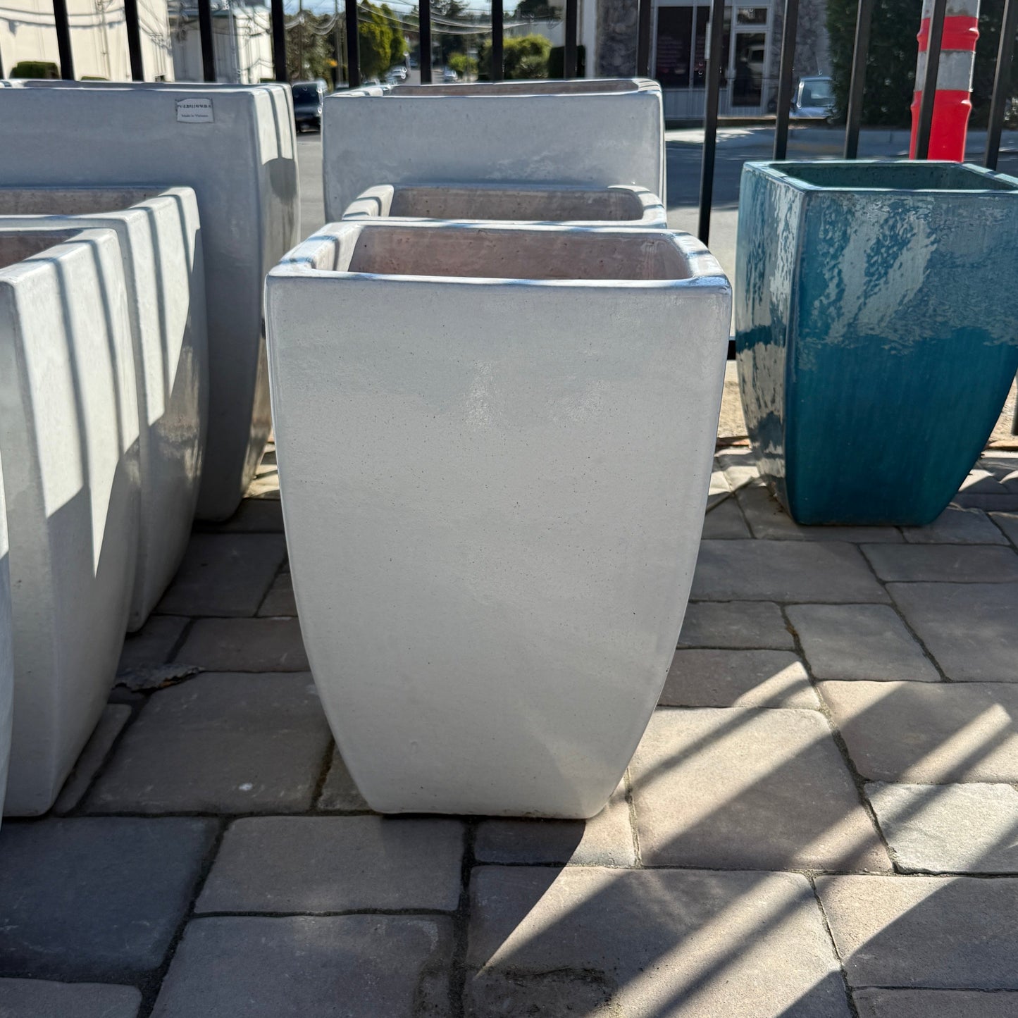 Medium Squared Glossy White