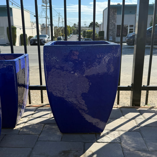 Large Squared Glossy Blue